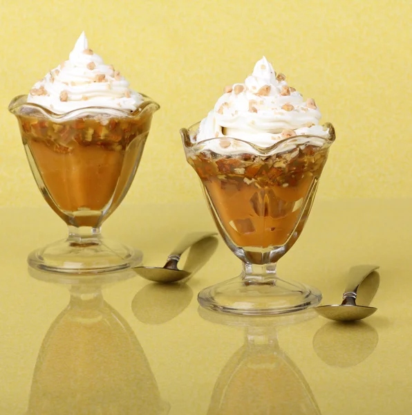 Butterscotch Pudding — Stock Photo, Image