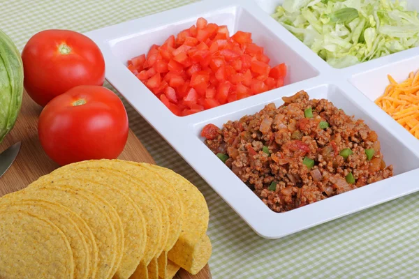 Taco ingredienser — Stockfoto