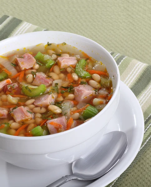 Ham and Bean Soup — Stock Photo, Image