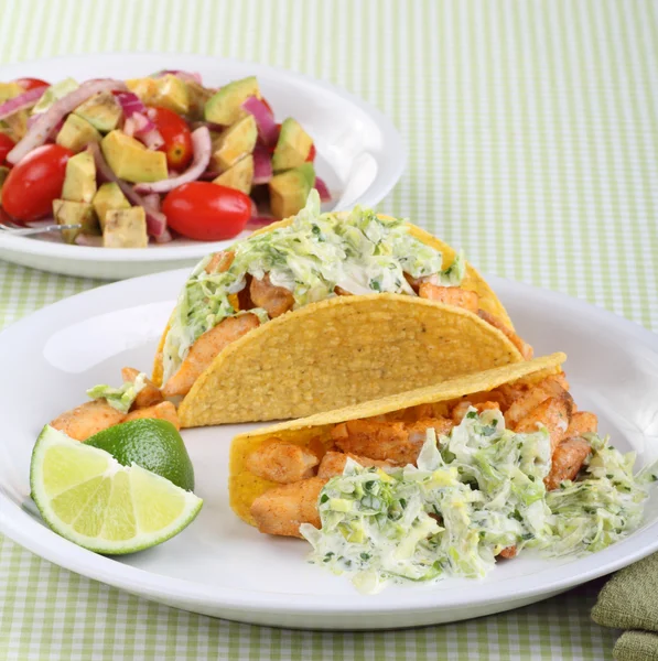 Two Fish Tacos — Stock Photo, Image