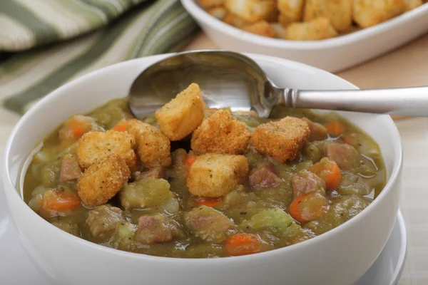 Split Pea and Ham Soup — Stock Photo, Image