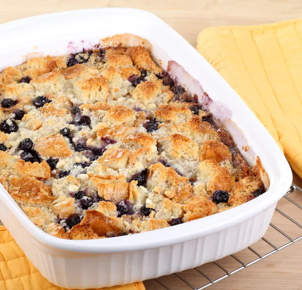 Baked Blueberry Cobbler — Stock Photo, Image