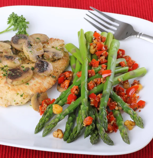 Asparagus Meal — Stock Photo, Image