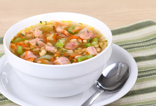 Ham and Bean Soup — Stock Photo, Image