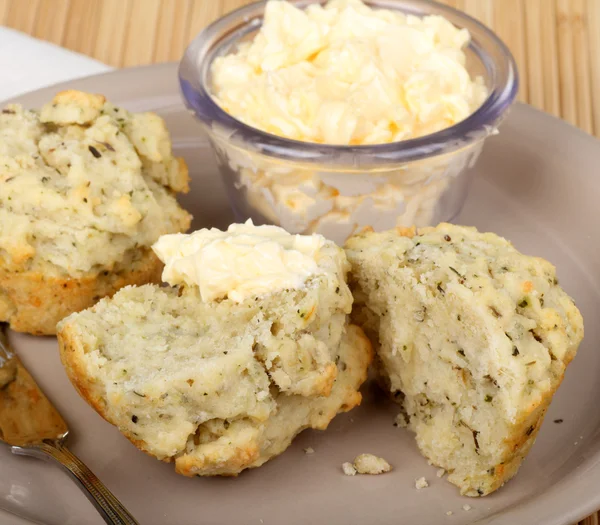 Biscoitos com Margarina — Fotografia de Stock