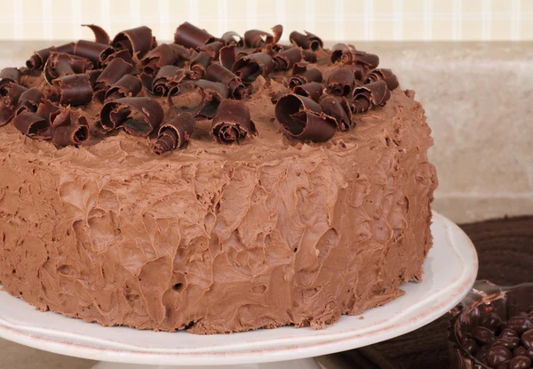 Bolo de camada de chocolate — Fotografia de Stock