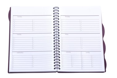 Weekly Planner Isolated clipart