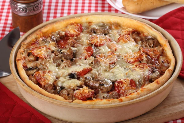 Pizza hidangan dalam — Stok Foto