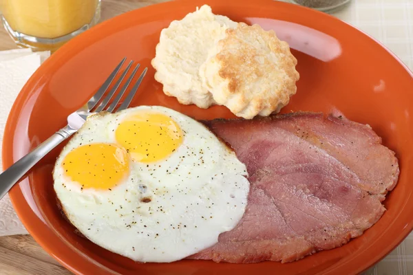 Huevo y Jamón Desayuno — Foto de Stock