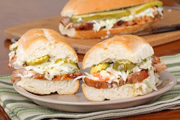 Barbecue Pork Sandwich — Stock Photo, Image