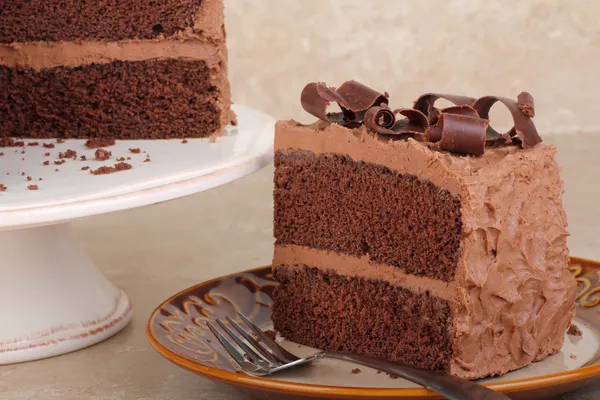 Ein Stück Kuchen — Stockfoto