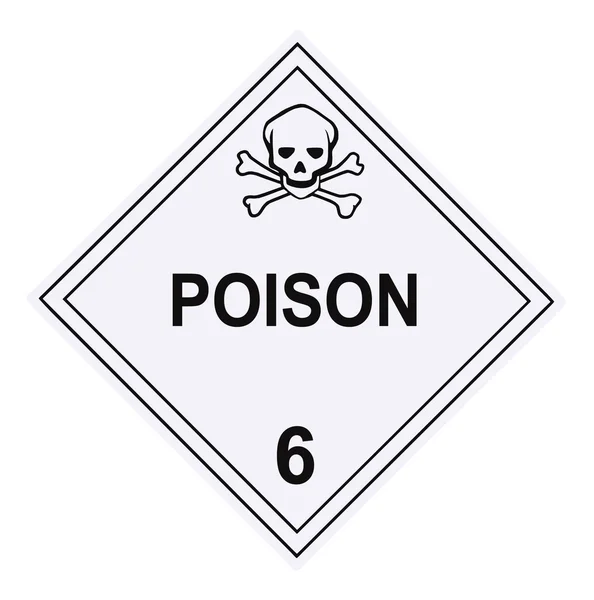 Poison Warning Placard — Stock Photo, Image