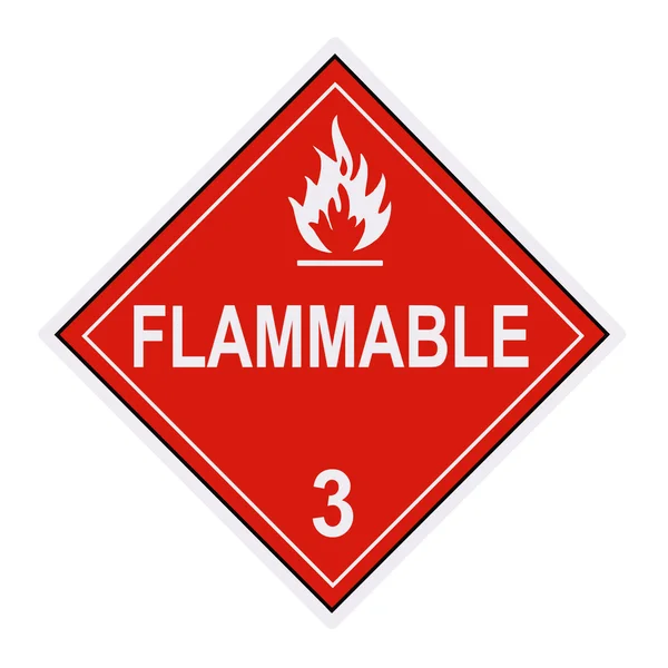 Flammable Warning Label — Stock Photo, Image