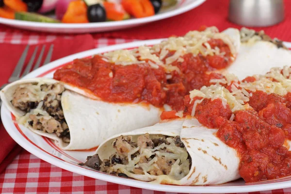 Enchilada Dinner — Stock Image Enchilada Dinner Royalty Free Stock Photos