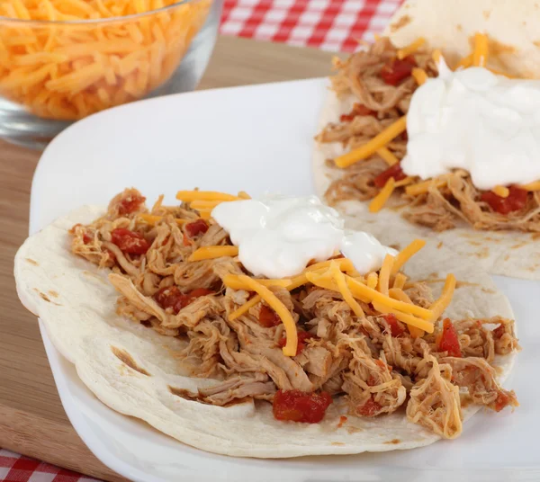 Taco de cerdo tirado — Foto de Stock