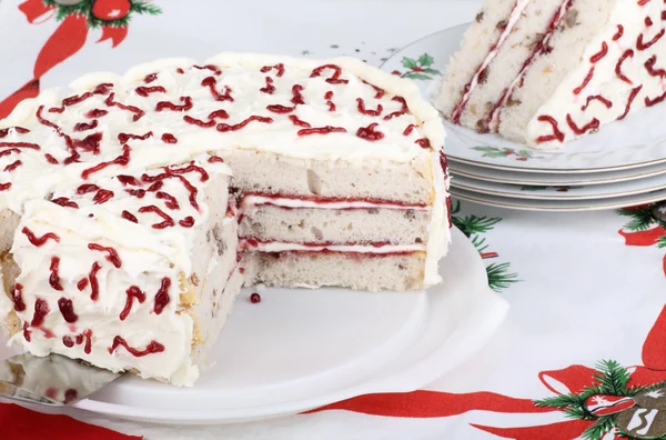 Kuchen mit weißer Schicht — Stockfoto