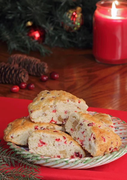 Cranberry and Nut Scones — Stock Photo, Image