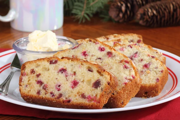 Sliced Cranberry Bread — Stock Photo, Image