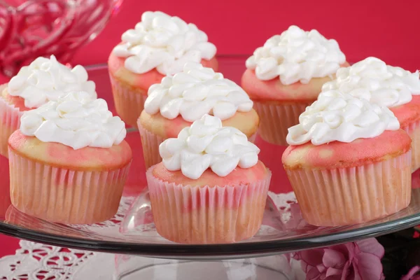 Valentijnsdag cupcakes — Stockfoto