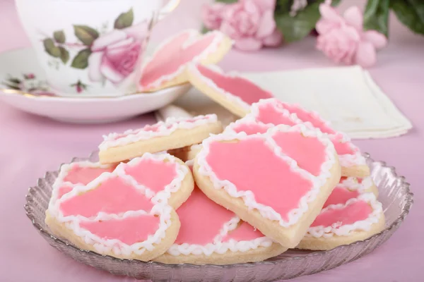 Sevgililer günü kalp kurabiye — Stok fotoğraf