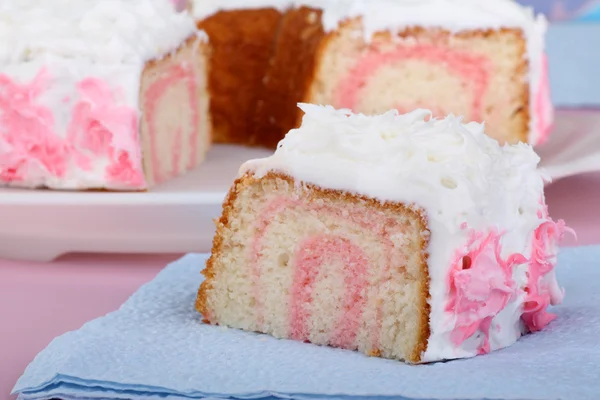 Cake Slice Closeup — Stock Photo, Image