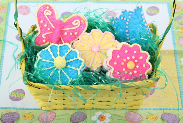 Pasqua Fiore e farfalla Biscotti — Foto Stock