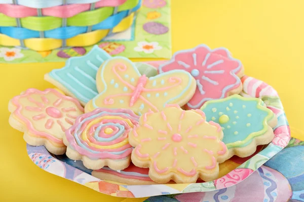 Plate of Easter Cookies — Stock Photo, Image