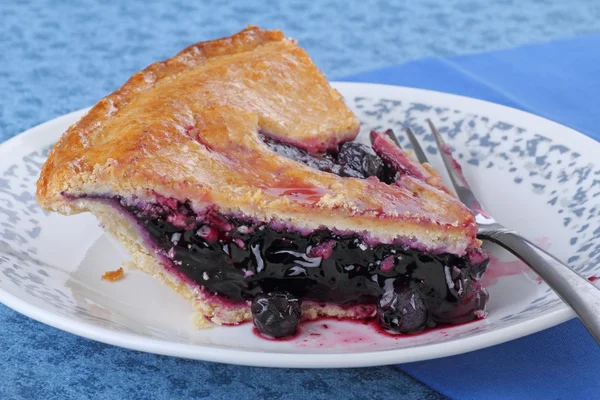 Blueberry Pie Slice — Stock Photo, Image