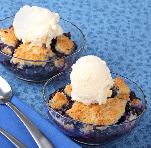 Blueberry Cobler Dessert — Stock Photo, Image