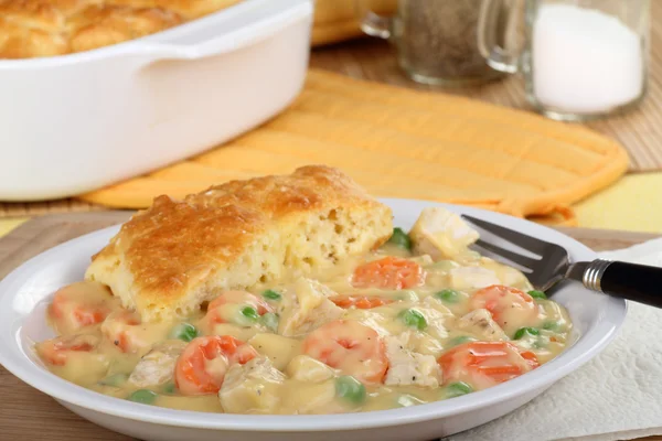 Chicken Pot Pie Meal — Stock Photo, Image