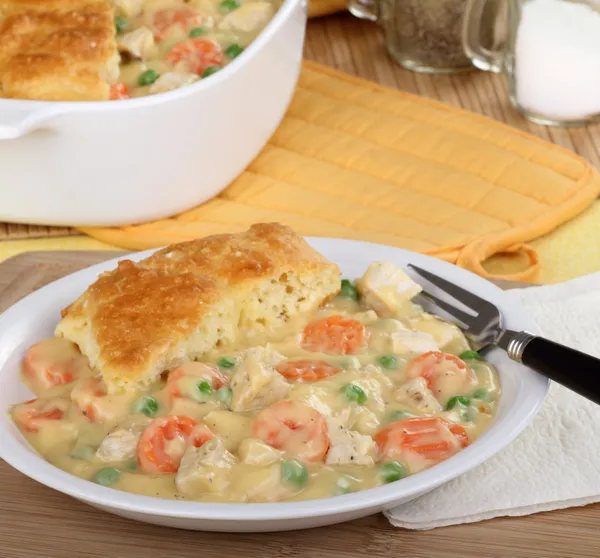 Chicken Pot Pie Meal — Stock Photo, Image