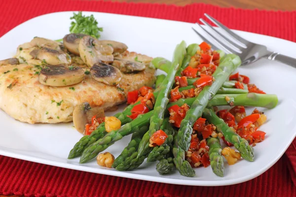 Asparagus Meal — Stock Photo, Image