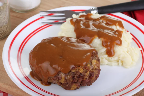 Salisbury steak — Stockfoto