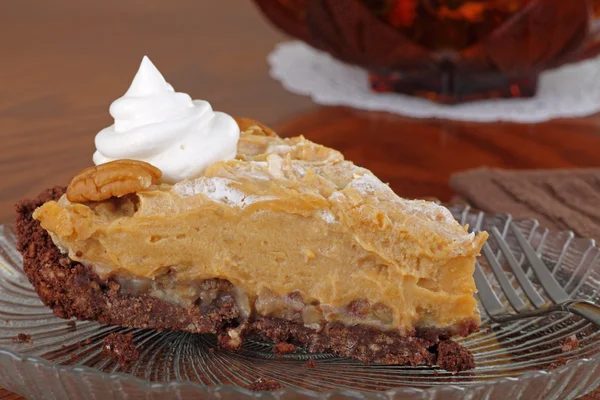 Peanut Butter Pie Slice — Stock Photo, Image