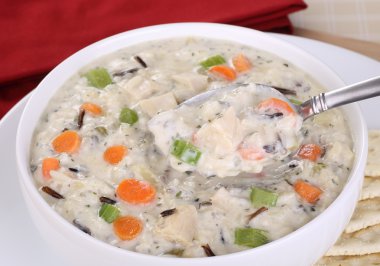 tavuk ve pilav çorba kaşığı