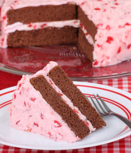 Pastel de capa de chocolate —  Fotos de Stock