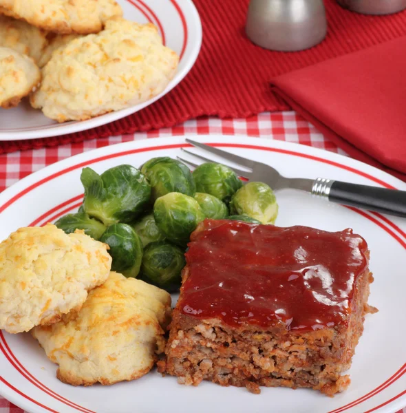 Cena de pastel de carne —  Fotos de Stock