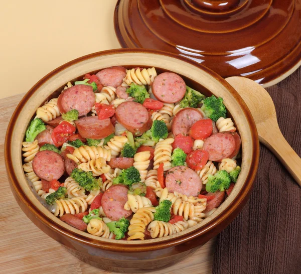 Sausage Pasta Casserole — Stock Photo, Image