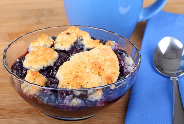 Bowl of Blueberry Cobler — Stock Photo, Image