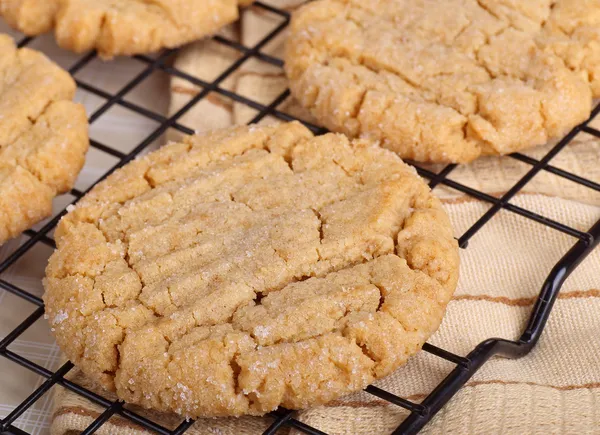 Galletas de mantequilla de maní Primer plano —  Fotos de Stock