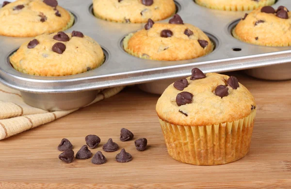 Muffin aux pépites de chocolat — Photo