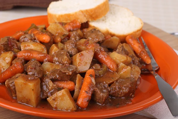 Plate of Beef Stew — Stock Photo, Image