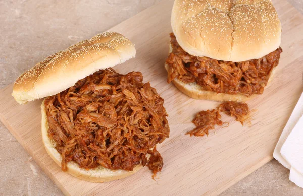 BBQ-sandwiches — Stockfoto