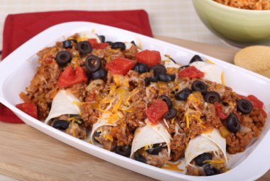 Enchilada akşam yemeği