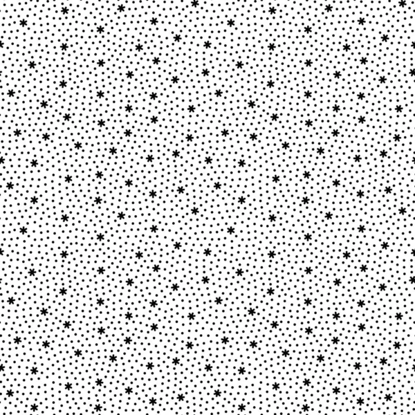 Natale Doodle Fiocchi Neve Dot Confetti Modello Senza Soluzione Continuità Vettoriali Stock Royalty Free