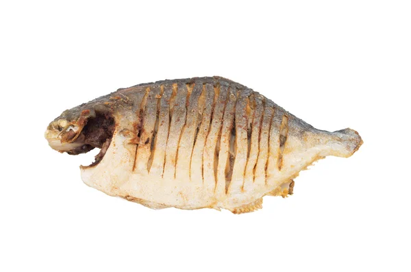 흰색 배경에 고립 된 베트남어 깊은 튀긴 생선 — 스톡 사진