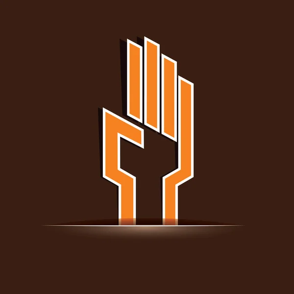 Hand symbool — Stockvector