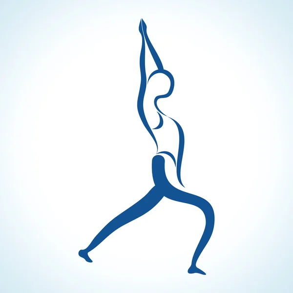 Yogapose — Stockvektor