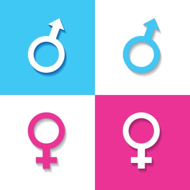 Male and female symbol clipart