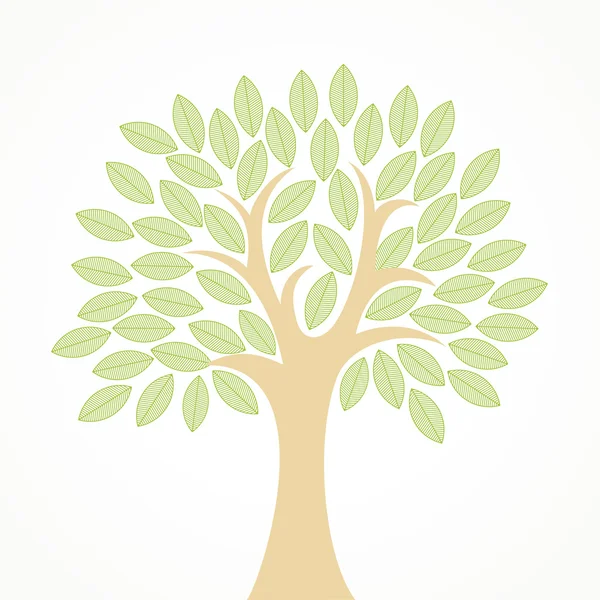 Drzewo stylizowane wektor — Wektor stockowy